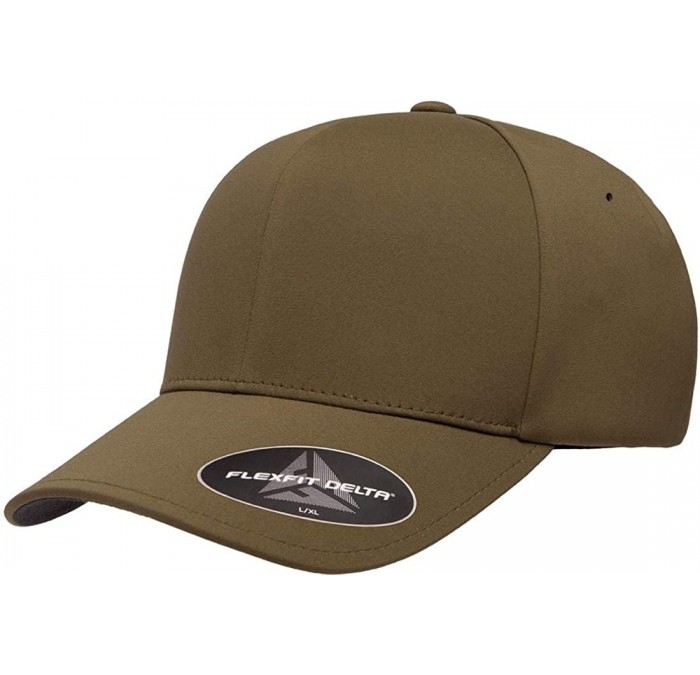 Baseball Caps Flexfit Delta 180 Ballcap - Seamless- Lightweight- Water Resistant Cap w/Hat Liner - Olive - CQ196NUZC73 $33.67
