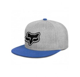 Baseball Caps Hearnsom Barred Unisex Adjustable Flat-Brim Snapback Baseball Cap Trucker Hats - Blue - CK18EL09LR5 $15.81
