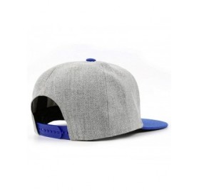 Baseball Caps Hearnsom Barred Unisex Adjustable Flat-Brim Snapback Baseball Cap Trucker Hats - Blue - CK18EL09LR5 $15.81