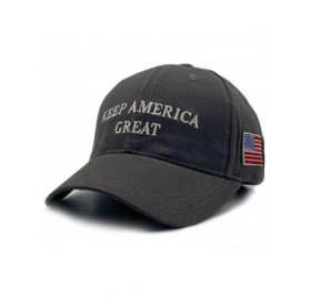 Skullies & Beanies Make America Great Again Donald Trump Cap Hat Unisex Adjustable Hat - 009 Keep-grey - CE18YRK5ASG $11.27