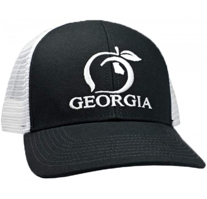 Baseball Caps Original Georgia Trucker Hat - Black - CX18LKGAKYA $35.39