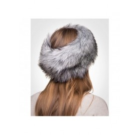 Cold Weather Headbands Winter Faux Fur Headband for Women - Like Real Fur - Fancy Ear Warmer - Siberian Silver - C11294USBR7 ...
