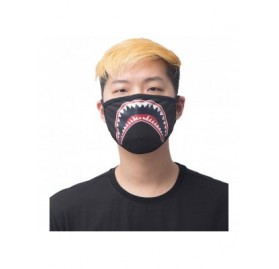 Balaclavas Bandana Fashion Face Mask - Shark Mouth - Black - CX198H850KU $17.58