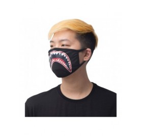 Balaclavas Bandana Fashion Face Mask - Shark Mouth - Black - CX198H850KU $17.58