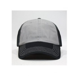 Baseball Caps Vintage Washed Cotton Adjustable Dad Hat Baseball Cap - Black/Gray/Black - C9192W6RGWU $14.92