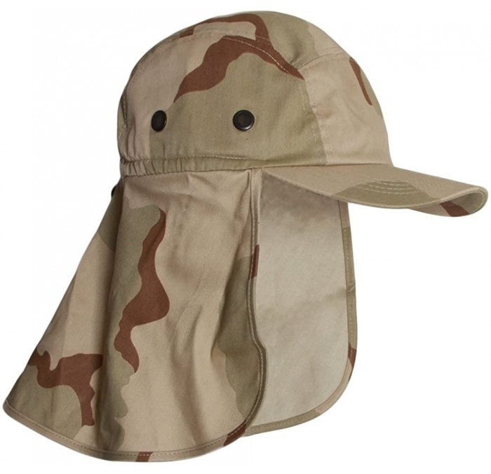 Sun Hats Vacationer Flap Hat with Full Neck Cover - New Desert Camoflauge - C51190P5IYL $23.43