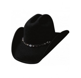 Cowboy Hats Bullhide Montecarlo Wagoneer Wool Hat Black Large - C8116PAYYCZ $53.19