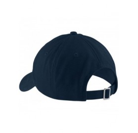 Baseball Caps Paw Print Heart Love Embroidered Low Profile Soft Cotton Brushed Cap - Navy - CJ12NTBLU0A $13.92