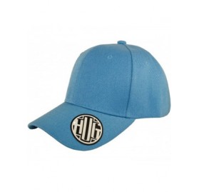 Baseball Caps ( Pack of 12 ) Classic Premium Baseball Cap Adjustable Size Plain Hat Unisex - Sky Blue - CX1865GWWUT $33.46