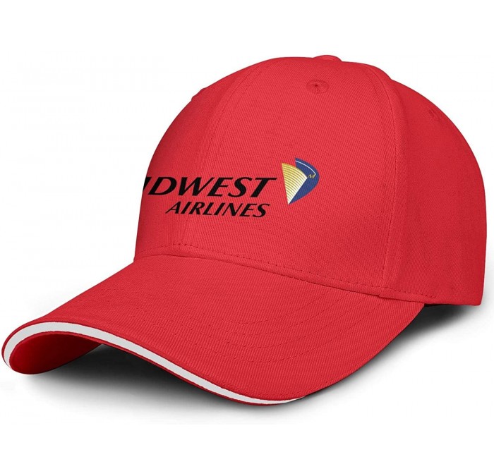 Baseball Caps Unisex Mens Midwest-Airlines-Logo- Cool Nice Caps Hat Fishing - Midwest Airlines Logo-1 - CP18S89Z4KH $15.56