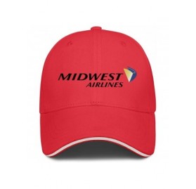Baseball Caps Unisex Mens Midwest-Airlines-Logo- Cool Nice Caps Hat Fishing - Midwest Airlines Logo-1 - CP18S89Z4KH $15.56