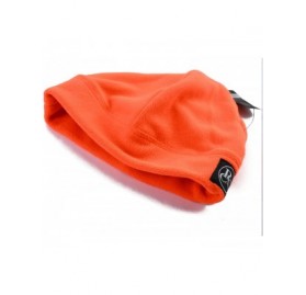 Skullies & Beanies Fleece Multi-Season Skull Cap Cuff Beanie Hat Winter Warm Ski Outdoor Sports Activities - Fleece Orange - ...