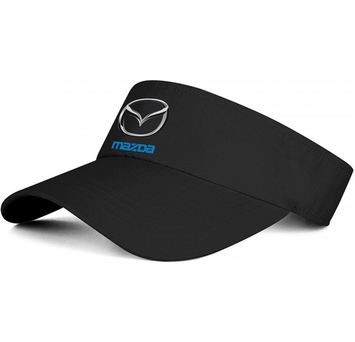 Visors Sun Sports Visor Hat McLaren-Logo- Classic Cotton Tennis Cap for Men Women Black - Mazda Logo - CY18AKO2IE5 $33.98