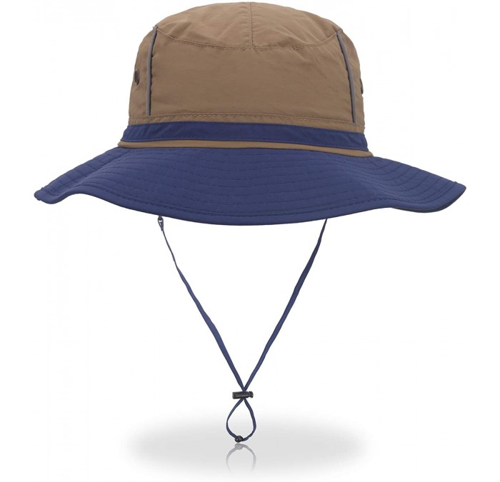 Sun Hats Outdoor Sun Hat Quick-Dry Breathable Mesh Hat Camping Cap - Summer Khaki - C718W65Y9KR $23.01