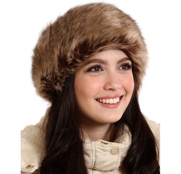 Cold Weather Headbands Womens Faux Fur Headband - Winter Furry Earwarmer Earmuffs - Fluffy Cold Weather Ear Covering Russian ...