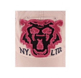 Baseball Caps Vintage Tiger Tattoo Emblem Punk Style Flat Ball Cap Baseball Hat Truckers - Brown - C512OBRXX49 $21.76