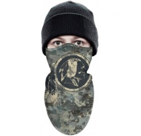Balaclavas Half Balaclava Fleece Winter Warm Camouflage Camo Winter Face Mask for Mens Womens - White-15 - CS18NXC5LKU $17.40