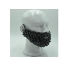 Skullies & Beanies Unisex Funny Winter Fake Beard Detachable Beard Hand-Knit Mask - Gray - C818L7LHZ56 $7.12