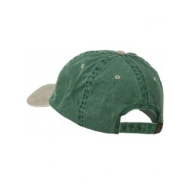 Baseball Caps Navy Seabees Symbol Embroidered Dyed Two Tone Cap - Spruce Khaki - C611QLM9MHZ $28.09