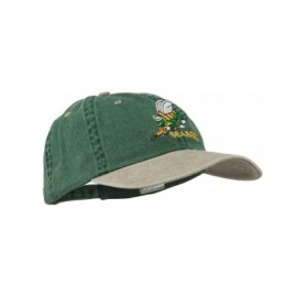 Baseball Caps Navy Seabees Symbol Embroidered Dyed Two Tone Cap - Spruce Khaki - C611QLM9MHZ $28.09