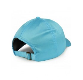 Baseball Caps Plain Adjustable Satin Baseball Cap - Blue - CX188OW40Y7 $9.45