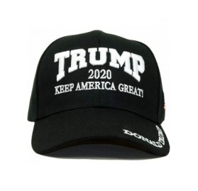 Baseball Caps Trump 2020 Keep America Great Embroidery Campaign Hat USA Baseball Cap - Black - CL18D5ML2S4 $12.87