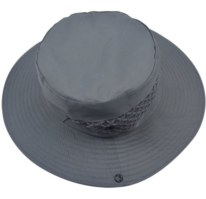 Sun Hats Packable Perfect Fishing Gardening - Grey - CT18DDI5GM5 $26.17