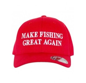 Baseball Caps Make Fishing Great Again Flexfit Hat - Classic Flexfit Premium Hat 6277 - CX19224ROZZ $23.64