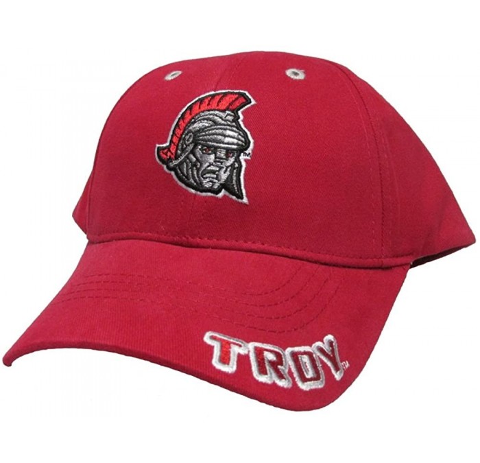 Baseball Caps Troy University Trojans College Team Black Snap Back Hat Cap - C012BCJ7BOR $45.68