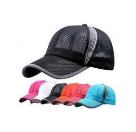 Sun Hats Unisex Summer Baseball Hat Sun Cap Lightweight Mesh Quick Dry Hats Adjustable Cap Cooling Sports Caps - Black - C818...