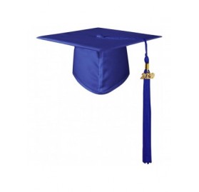 Skullies & Beanies Unisex Adult Matte Graduation Cap with 2020 Tassel - Royal - CL11SBEBZNP $20.03