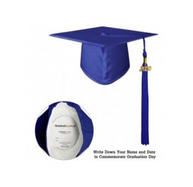 Skullies & Beanies Unisex Adult Matte Graduation Cap with 2020 Tassel - Royal - CL11SBEBZNP $20.03