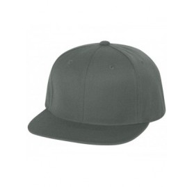 Baseball Caps Classics Flat Bill Snapback Cap - 6089M - Dark Grey - CK11CYQ76HZ $12.30