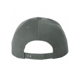 Baseball Caps Classics Flat Bill Snapback Cap - 6089M - Dark Grey - CK11CYQ76HZ $12.30