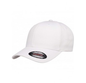 Baseball Caps Cotton Twill Fitted Cap - White - CG19085H5CO $11.08