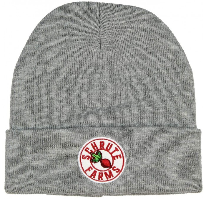 Skullies & Beanies The Office Schrute Farms Beets Beanie (Grey) - CA18ZHY7M4O $31.46