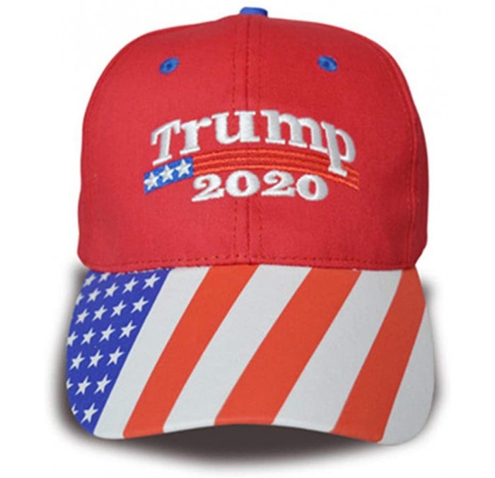 Baseball Caps Trump Military Imagine 2020 Black Cap US Flag Keep America Great hat President - Red-1 - CB192NTNA6U $9.45
