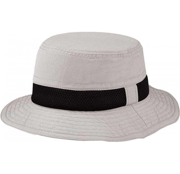 Sun Hats Taslon UV Bucket Hat with Black Hatband - Grey - C511LV4GPYV $14.55