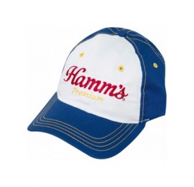 Baseball Caps Royal Unstructured Embroidered Hat White - CE185S4ETUR $34.34
