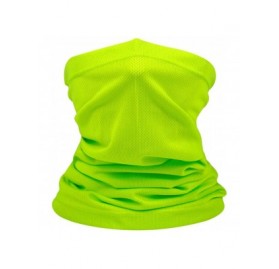 Balaclavas Summer Face Scarf Neck Gaiter Windproof Anti-dust Mask - Fluorescent Yellow - CC18S0X2GYN $10.09
