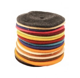 Berets Winter 100% Wool Warm French Art Basque Beret Tam Beanie Hat Cap - Lt Pink - C412N1NSC0W $8.88