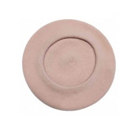 Berets Classic Wool Beret - Pink Pearl - CH18AILT373 $31.95