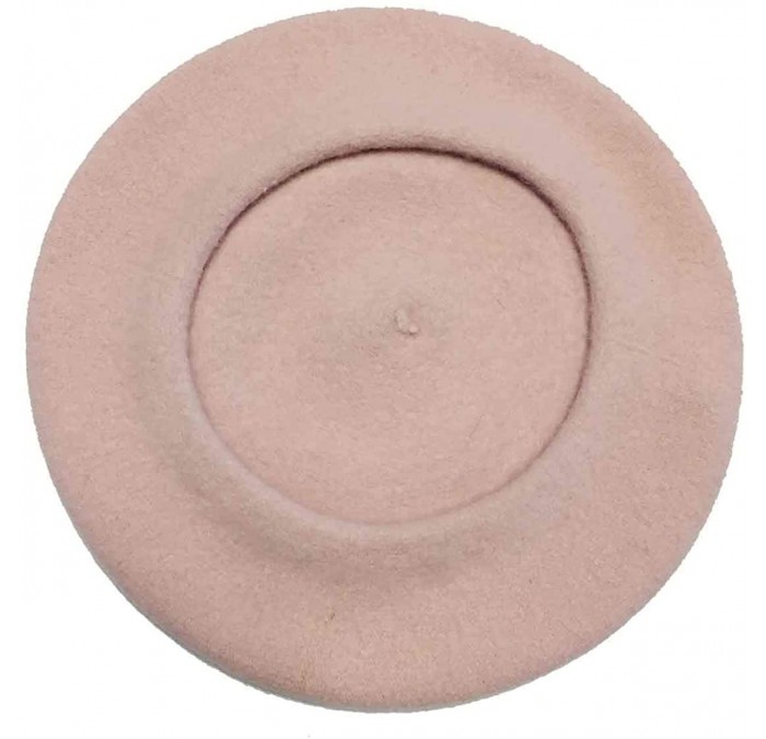 Berets Classic Wool Beret - Pink Pearl - CH18AILT373 $69.50