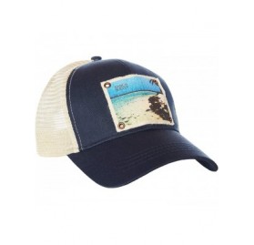 Baseball Caps South Water Caye - Eco-Friendly - Trucker Hat Navy - CA18O2YHGUS $29.91