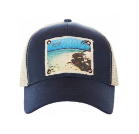 Baseball Caps South Water Caye - Eco-Friendly - Trucker Hat Navy - CA18O2YHGUS $29.91