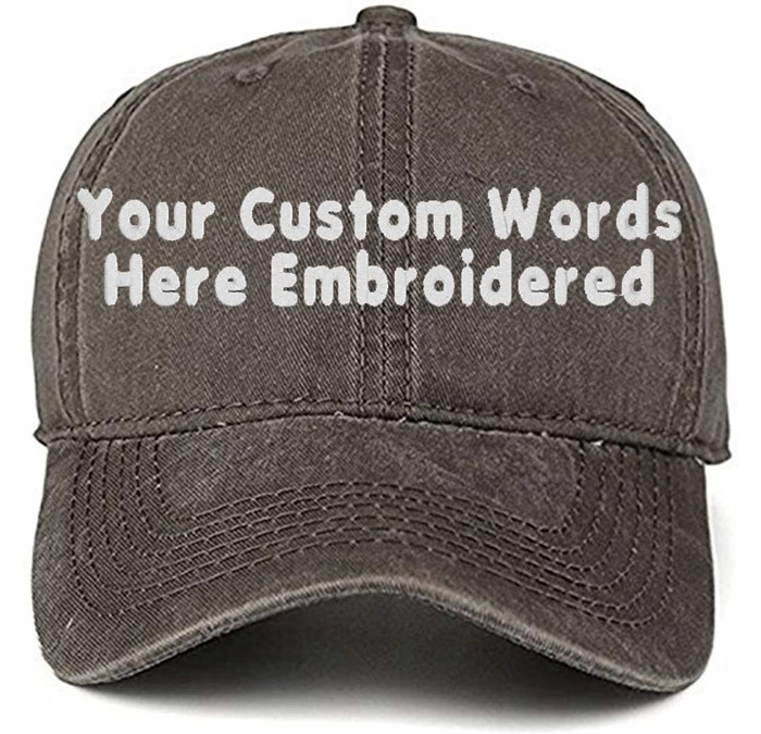 Baseball Caps Hip Hop Snapback Casquette-Embroidered.Custom Flat Bill Dance Plain Baseball Dad Hats - Coffee - C718HKDQ8Q7 $2...