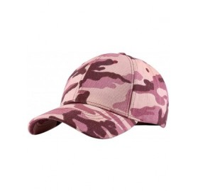 Baseball Caps Structured Camouflage Baseball Caps for Men Women Outdoor Hunting Hats - Lightpink - C718QLOSU6R $14.79
