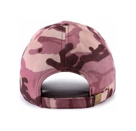 Baseball Caps Structured Camouflage Baseball Caps for Men Women Outdoor Hunting Hats - Lightpink - C718QLOSU6R $14.79