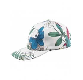 Baseball Caps Floral Print Baseball Cap Adjustable Snapback Six Panel Dad Hat for Women & Men Moldable Brim - Floral 19 - C61...