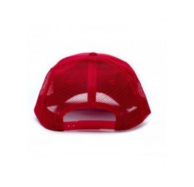 Baseball Caps Bubba Gump Shrimp Co. Printed Unisex Adult Truckers Hat Cap Red Solid - C718IIHH2Q4 $26.20